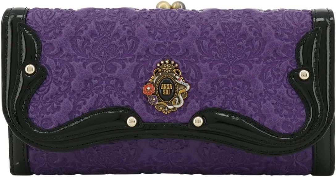 Amazon | [ANNA SUI] [アナスイ] 長財布 がま口 本革 レディース